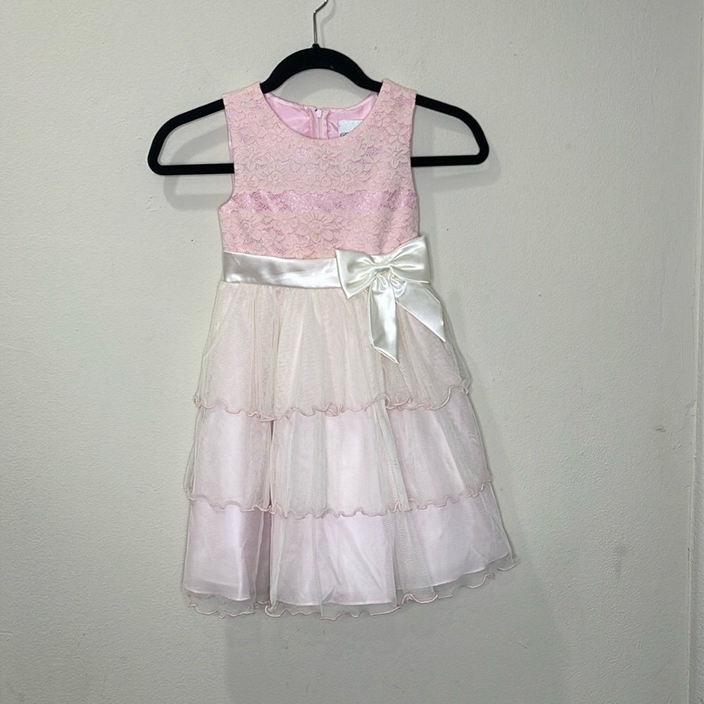 Rare Editions Pink Girls Toddler Dress, Size 6